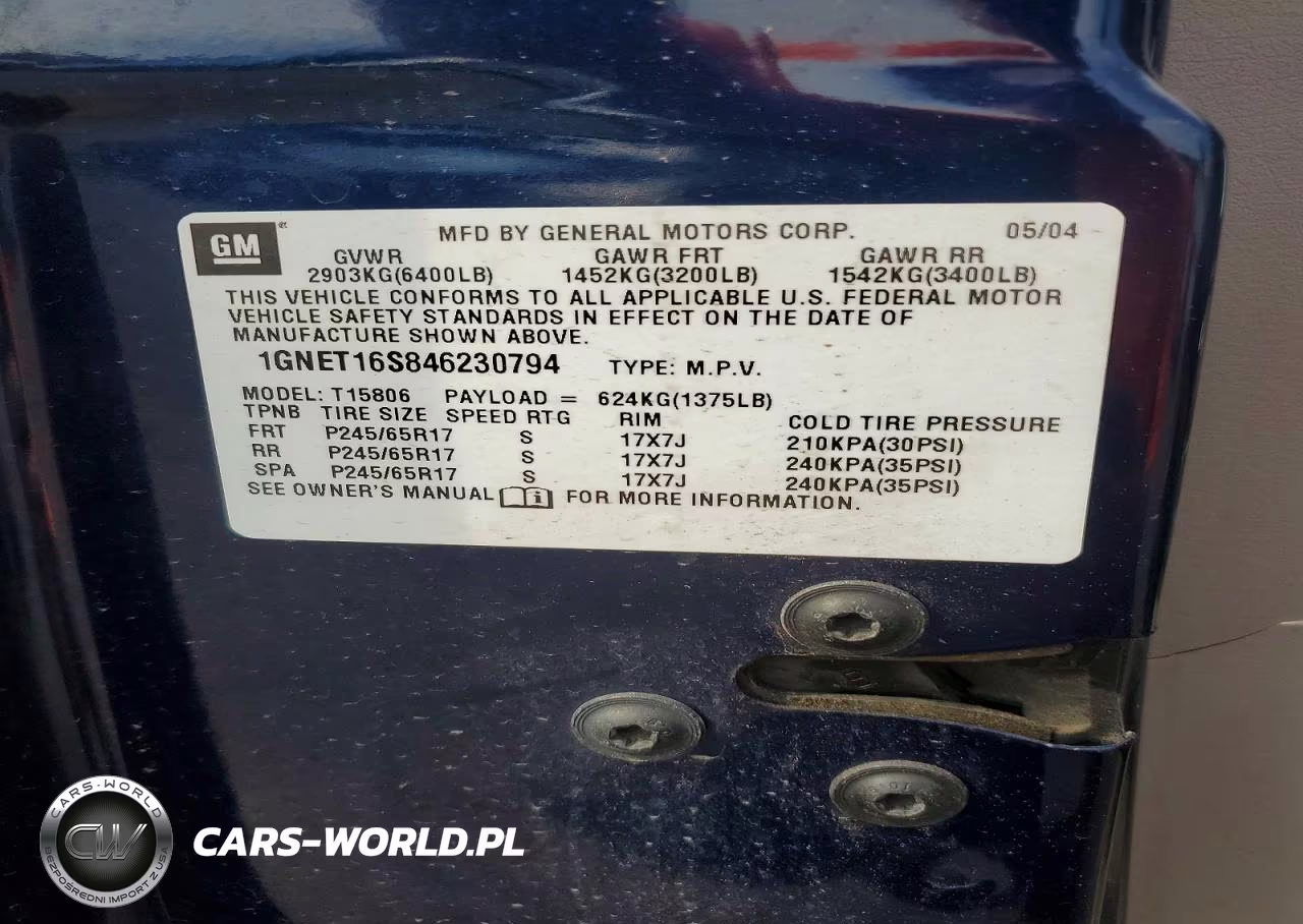 2004 Chevrolet Trailblazer Ext Ls VIN:1GNET16S846230794 - 13