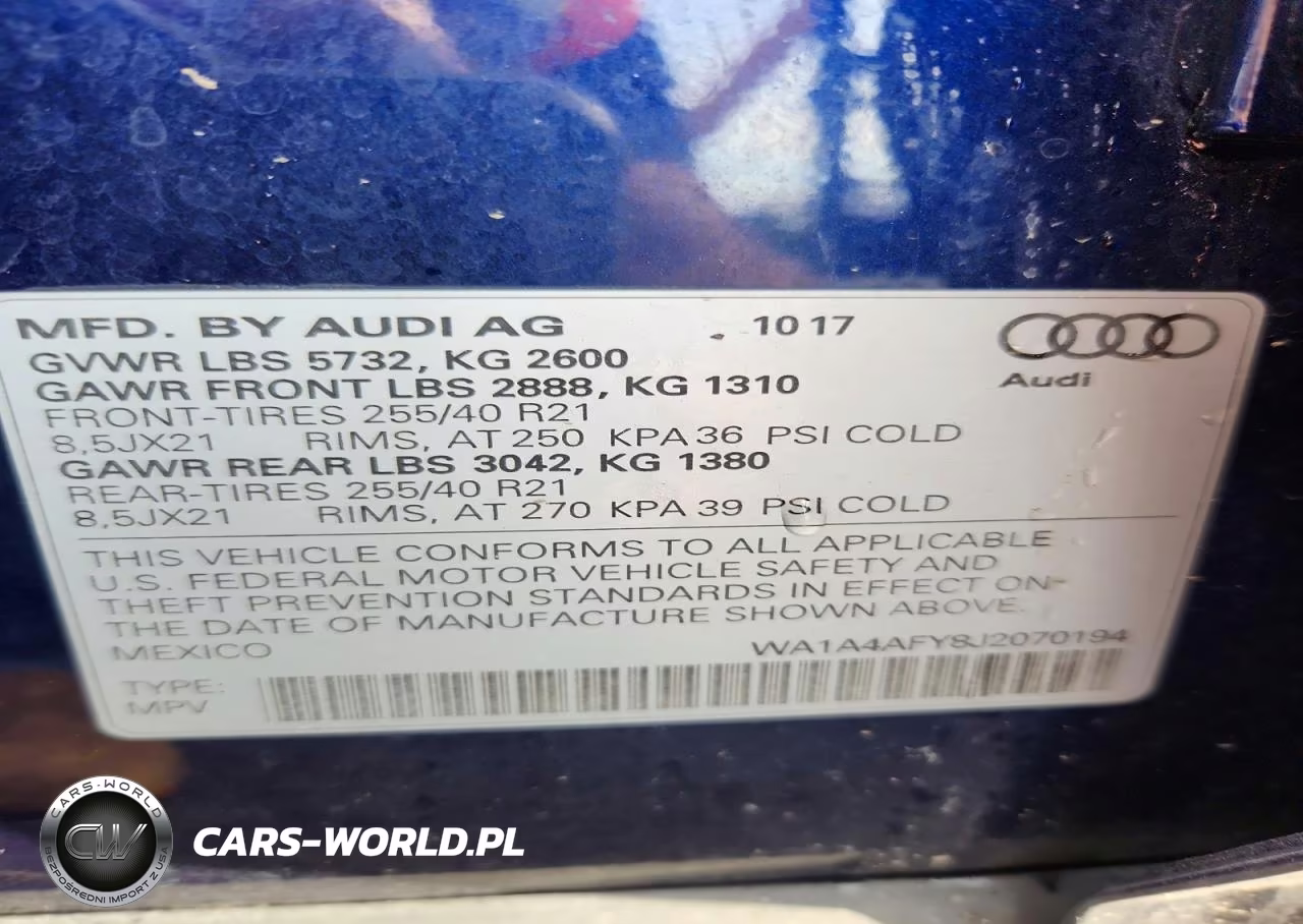 2018 Audi Sq5 Premium Plus VIN:WA1A4AFY8J2070194 - 14