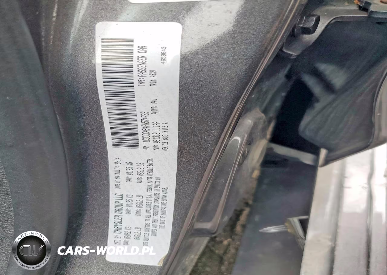 2015 Chrysler 200 Limited VIN:1C3CCCAB4FN574722 - 12