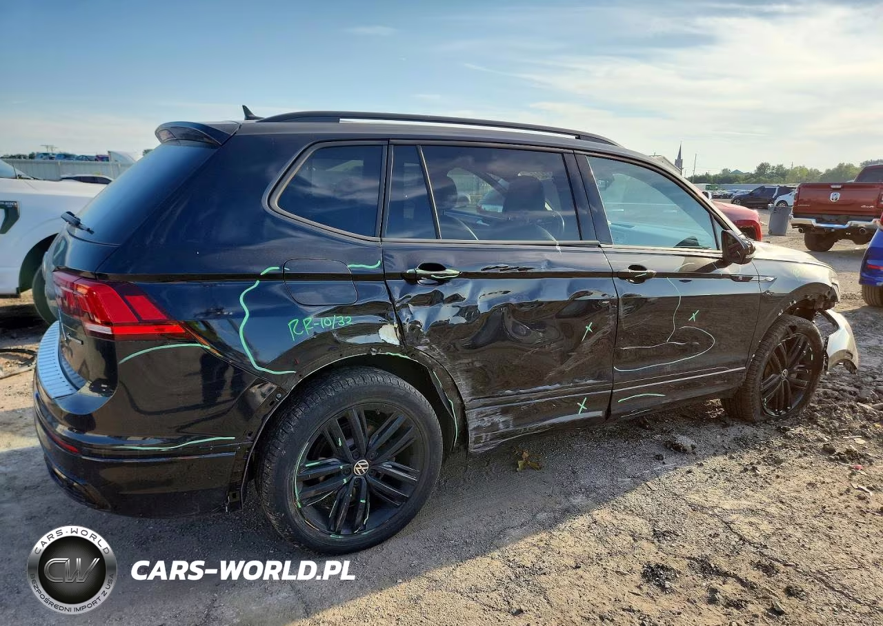 2022 Volkswagen Tiguan Se R-Line Black VIN:3VV8B7AX8NM065394 - 3