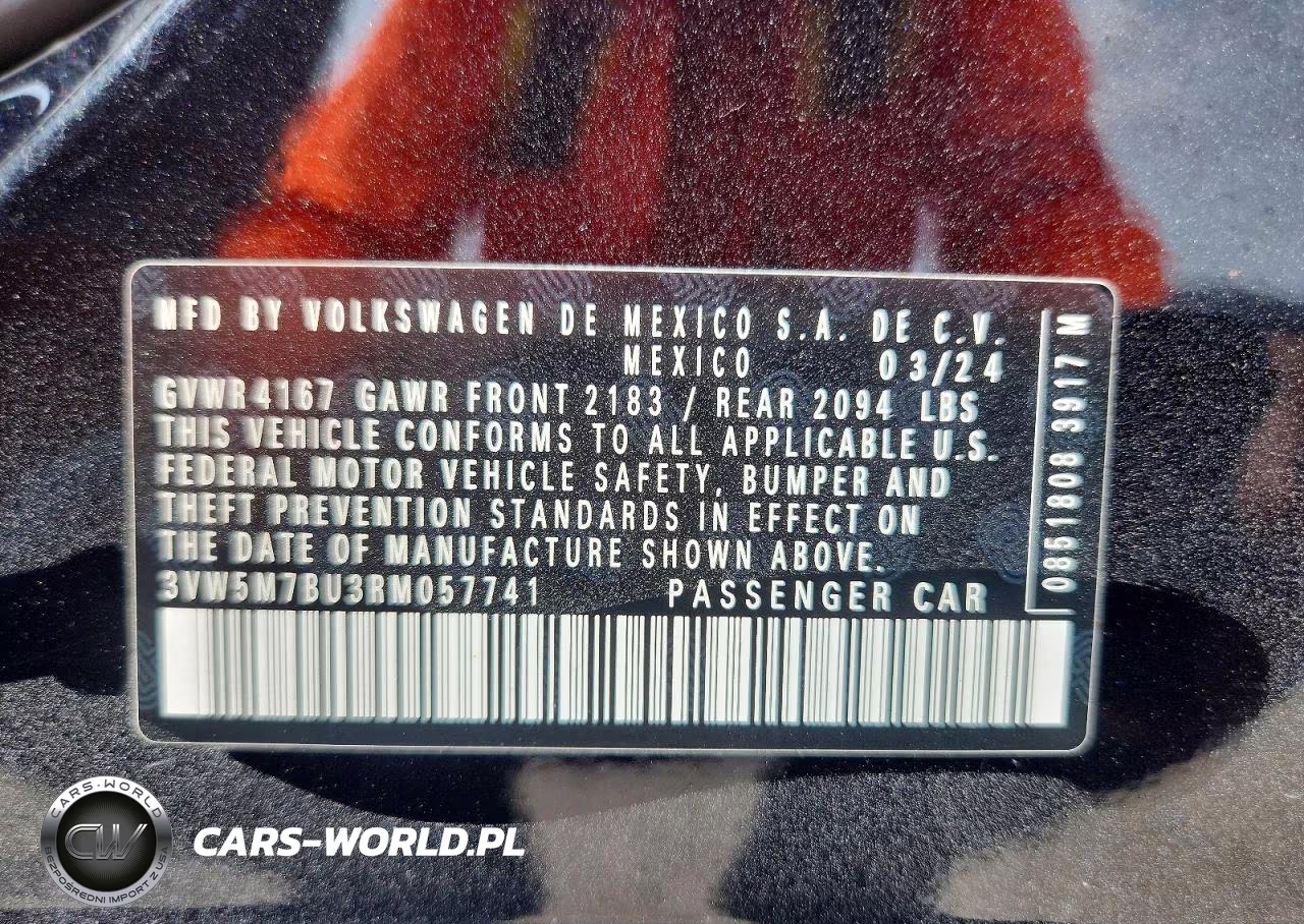 2024 Volkswagen Jetta S VIN:3VW5M7BU3RM057741 - 12