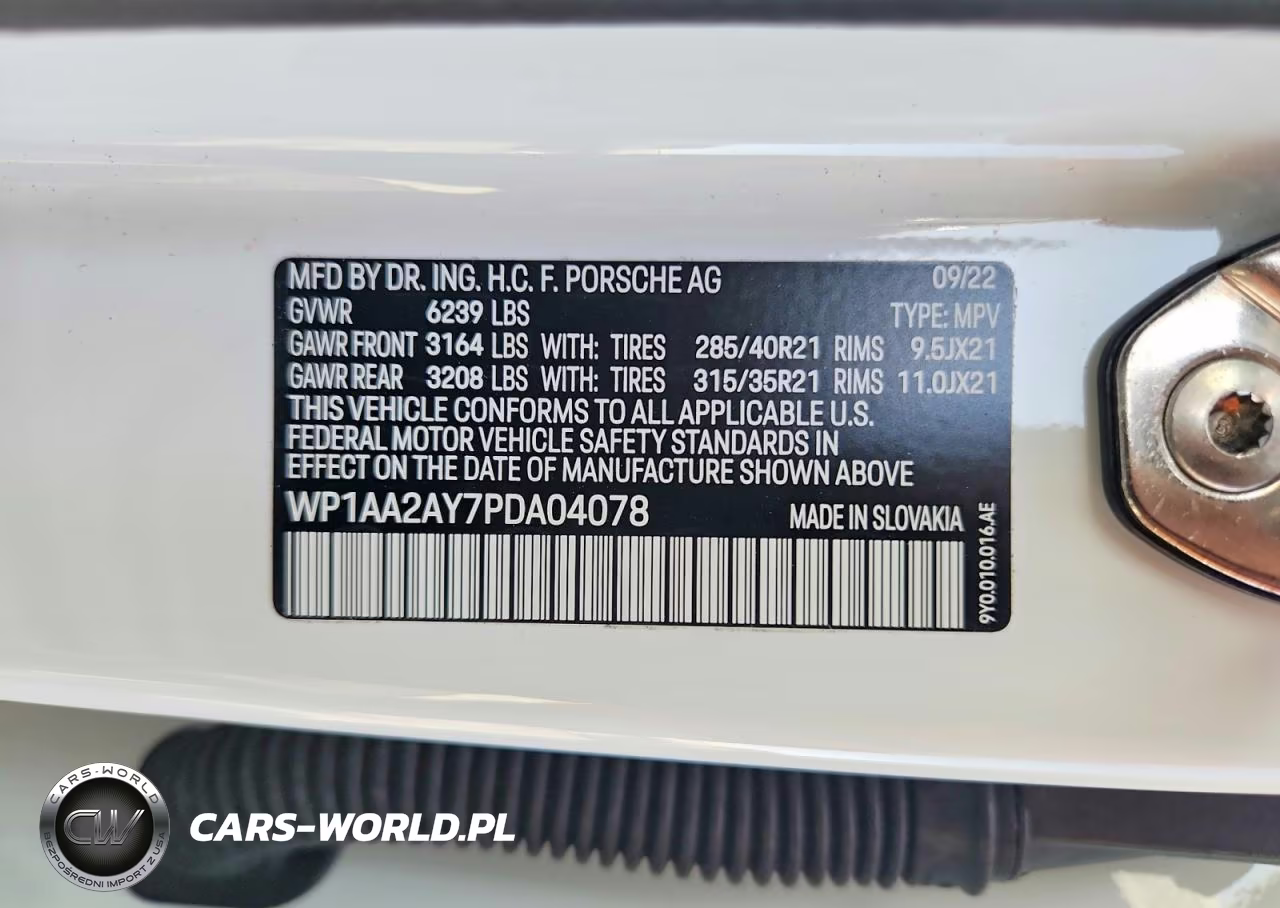 2023 Porsche Cayenne Base VIN:WP1AA2AY7PDA04078 - 14