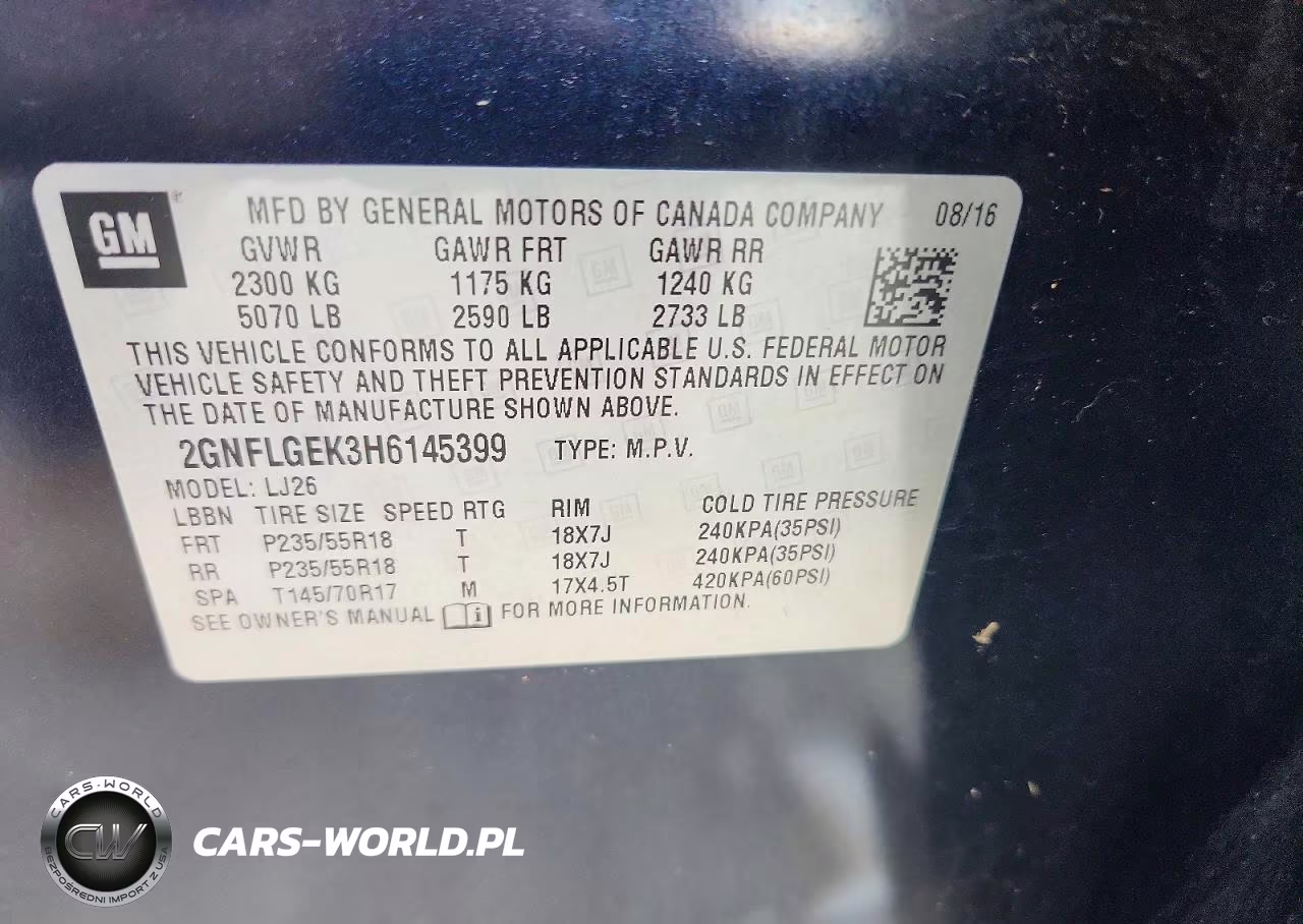 2017 Chevrolet Equinox Premier VIN:2GNFLGEK3H6145399 - 14