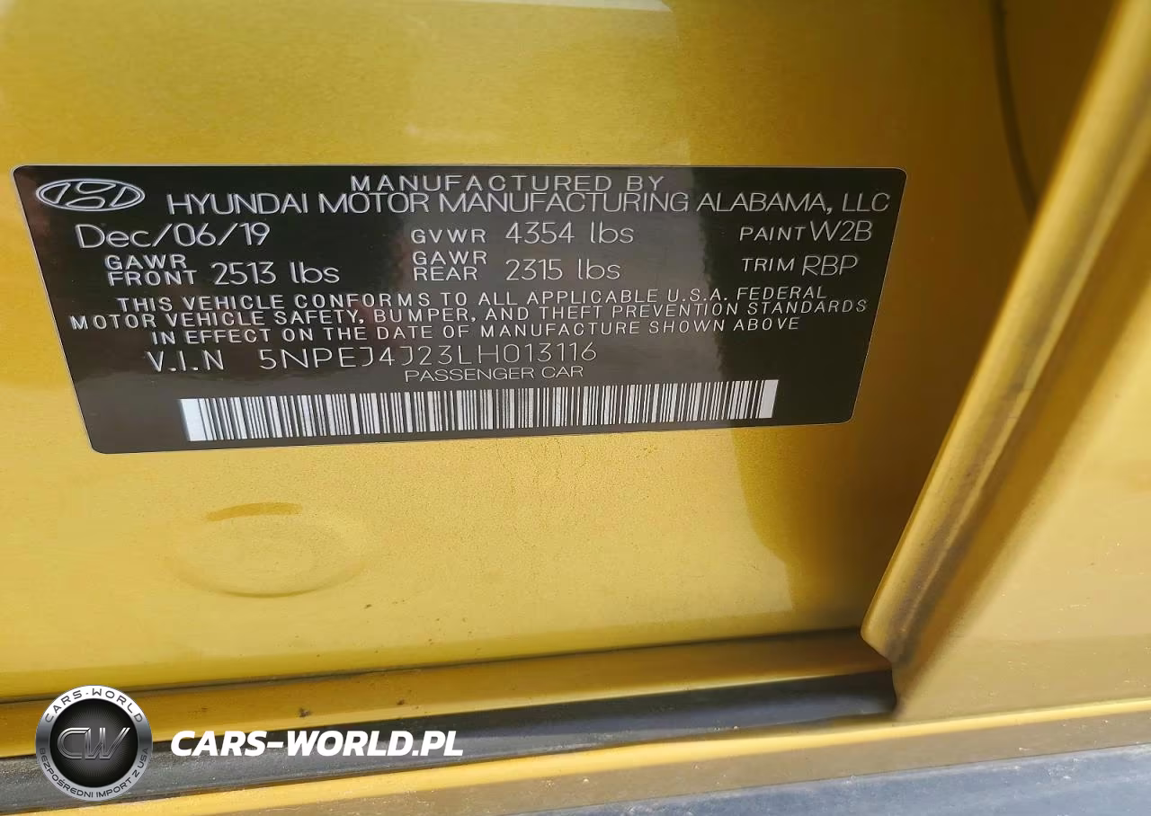 2020 Hyundai Sonata Sel Plus VIN:5NPEJ4J23LH013116 - 12