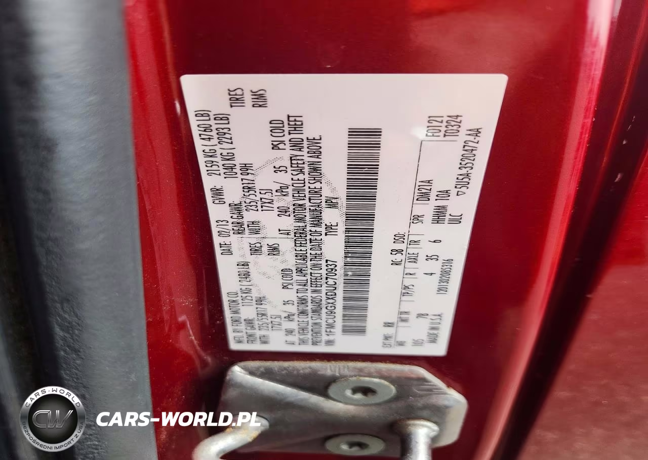 2013 Ford Escape Se VIN:1FMCU9GXXDUC70937 - 12