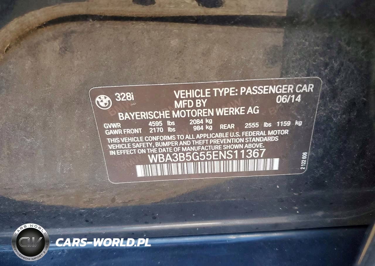 2014 BMW 328 Xi Sulev VIN:WBA3B5G55ENS11367 - 12