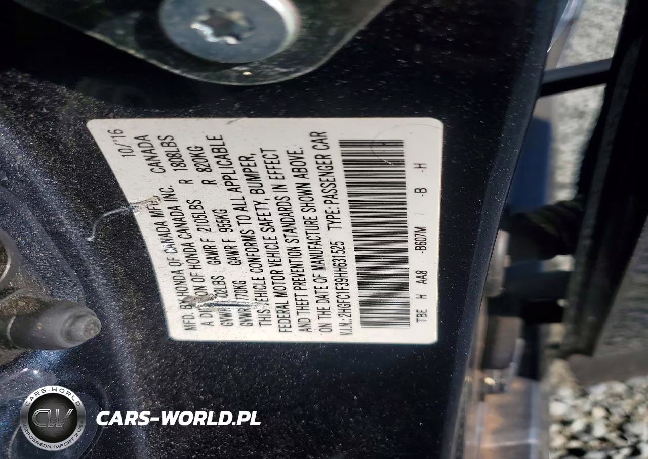 2017 Honda Civic Ex VIN:2HGFC1F39HH631525 - 12