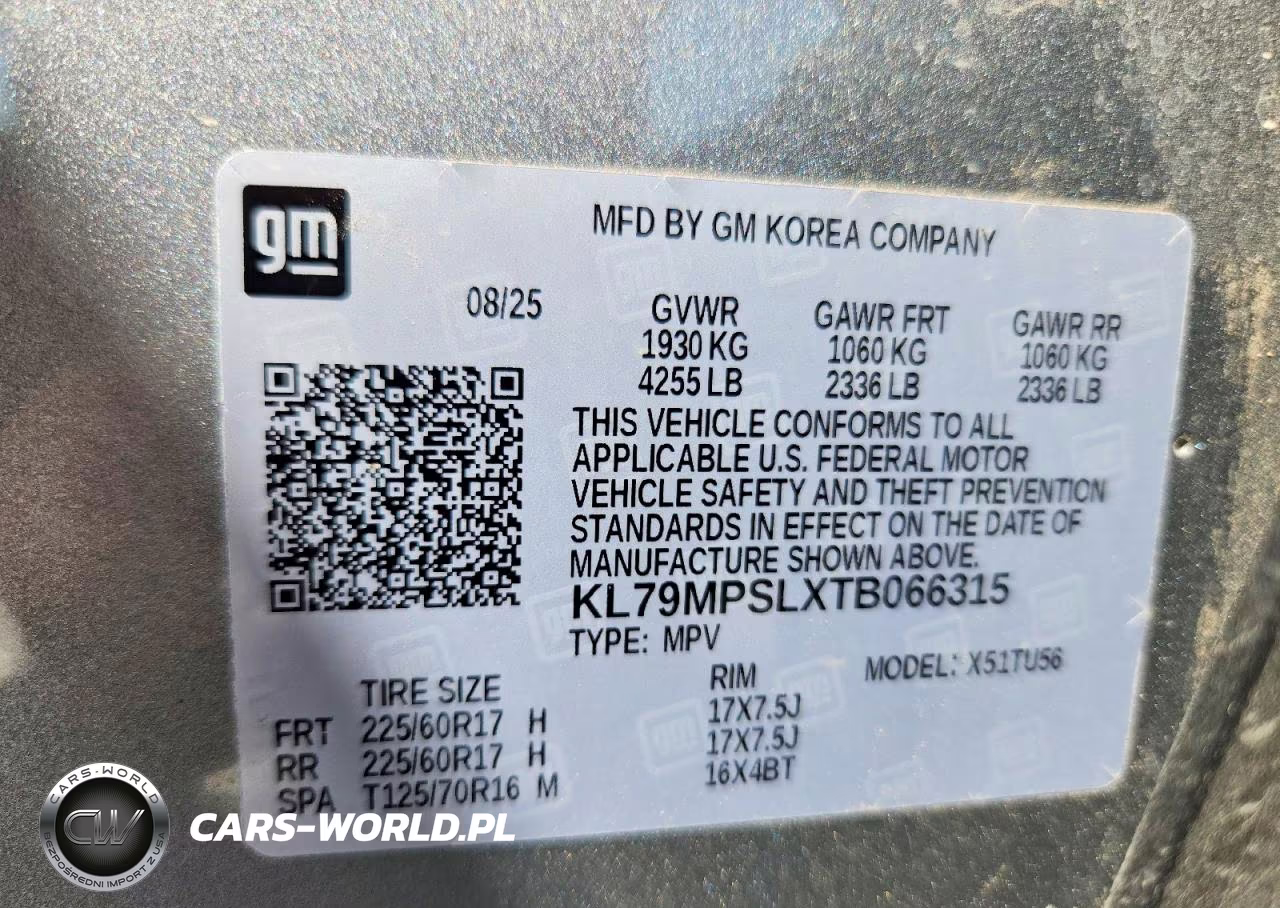 2026 Chevrolet Trailblazer Lt VIN:KL79MPSLXTB066315 - 14