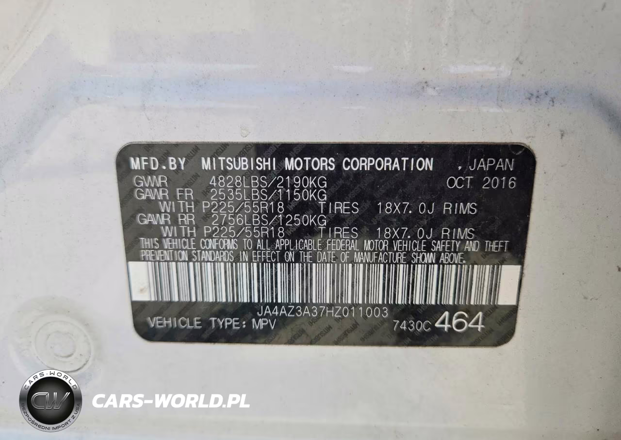 2017 Mitsubishi Outlander Se VIN:JA4AZ3A37HZ011003 - 13