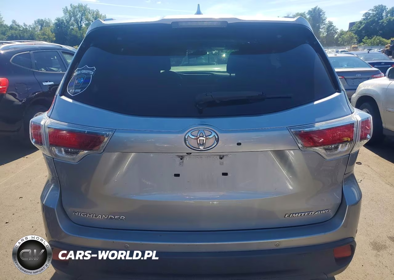 2014 Toyota Highlander Limited VIN:5TDDKRFH9ES012472 - 6