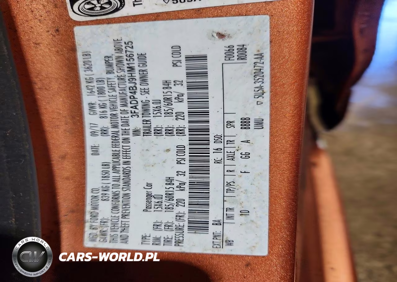 2017 Ford Fiesta Se VIN:3FADP4BJ9HM156725 - 13
