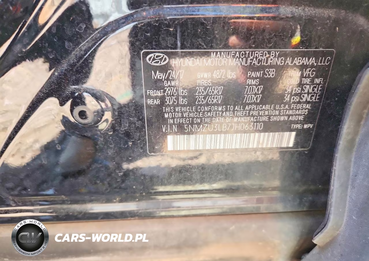 2018 Hyundai Santa Fe Sport 2.4L VIN:5NMZU3LB7JH063110 - 12
