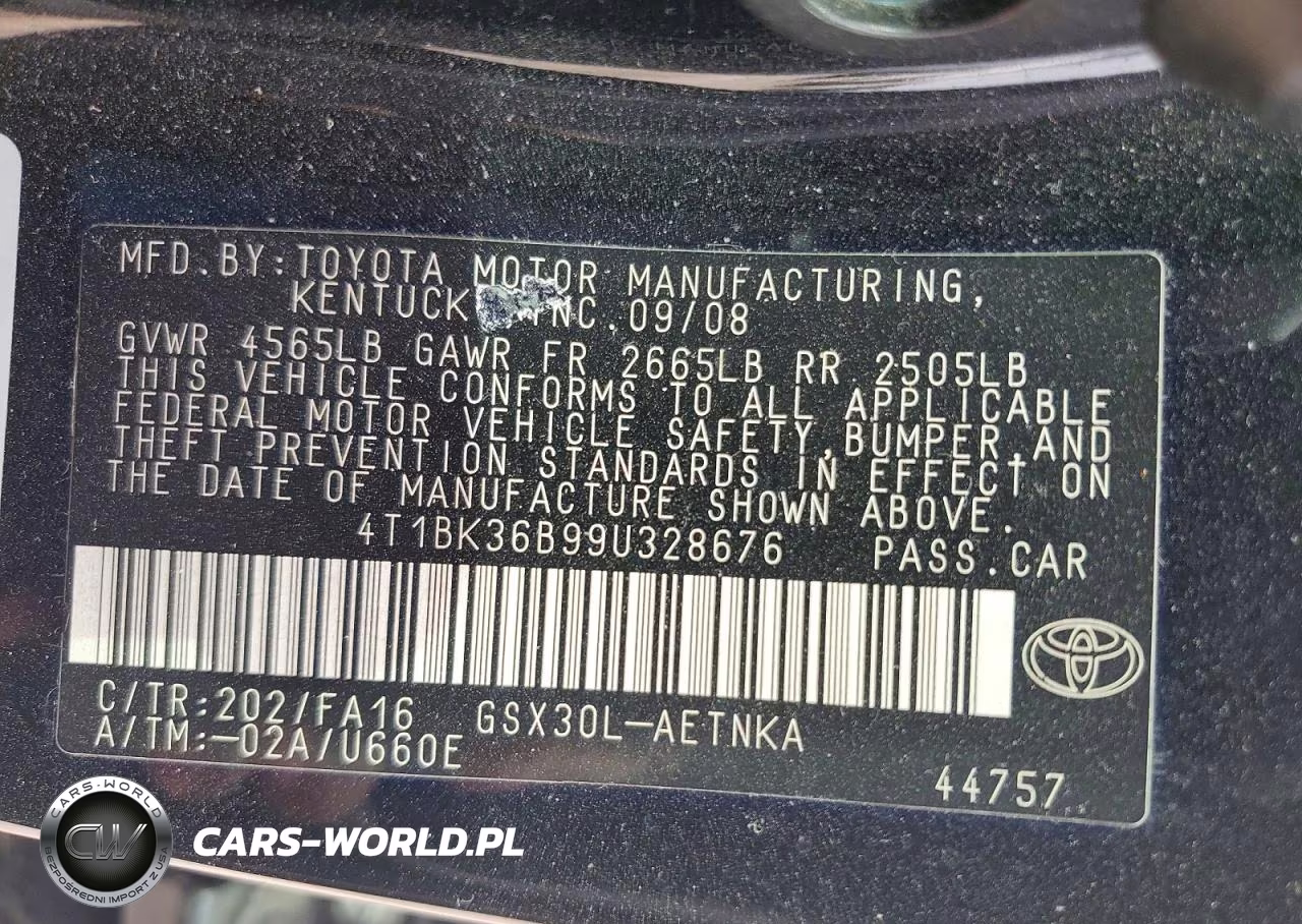 2009 Toyota Avalon Xl VIN:4T1BK36B99U328676 - 12