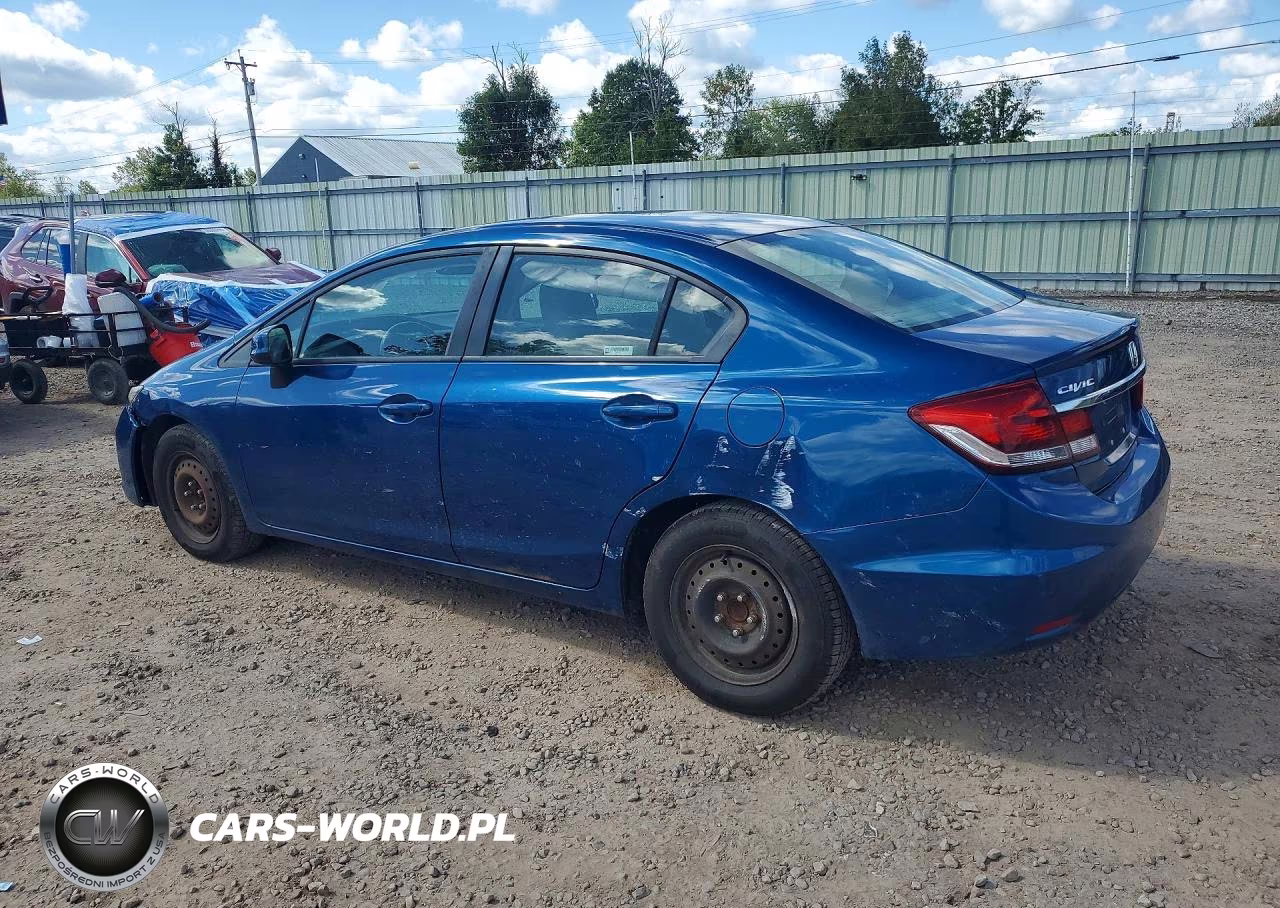 2013 Honda Civic Lx VIN:2HGFB2F5XDH584509 - 2