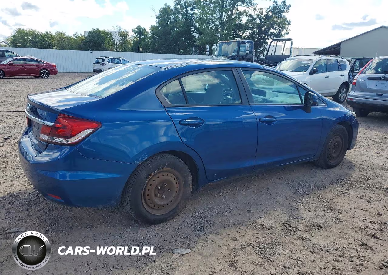 2013 Honda Civic Lx VIN:2HGFB2F5XDH584509 - 3