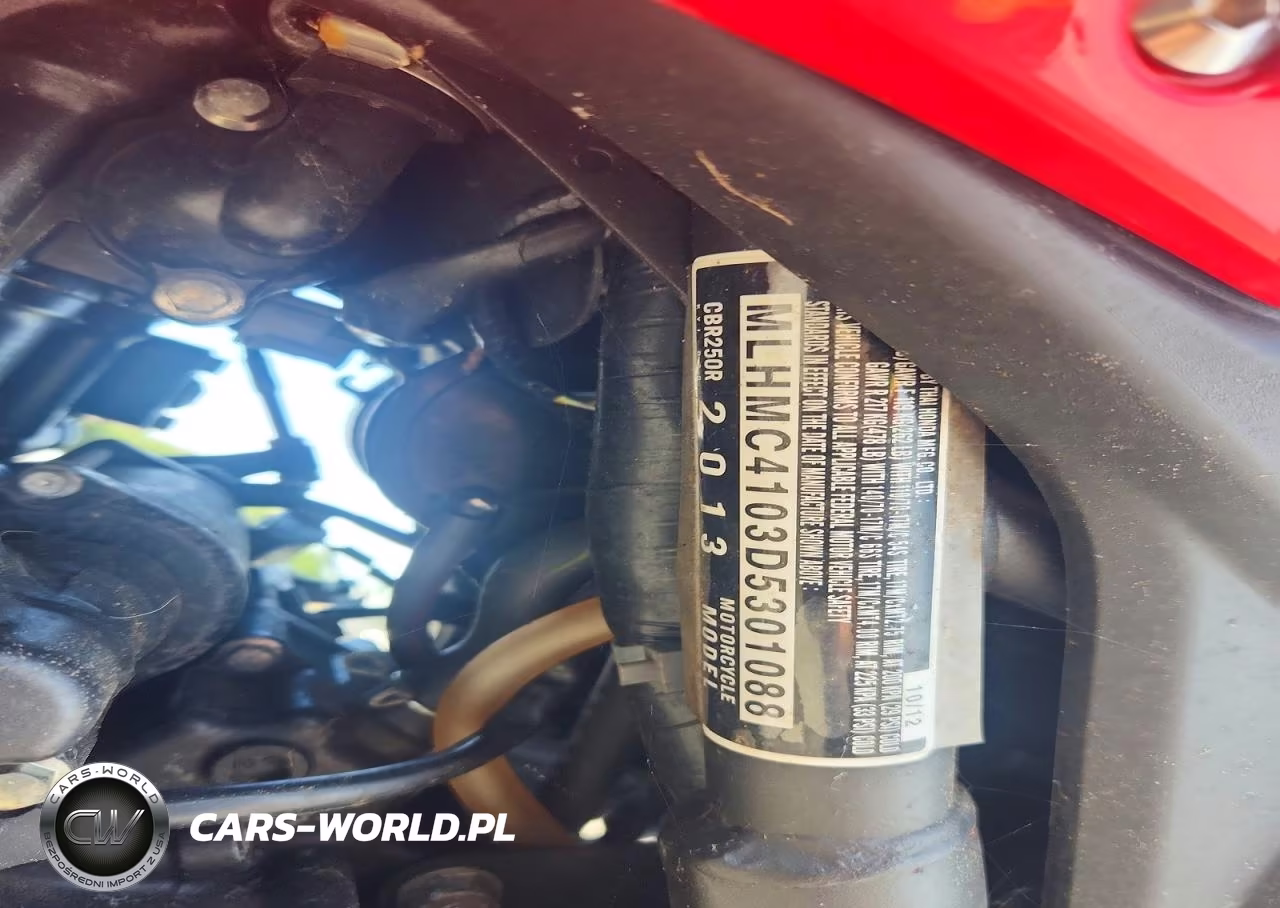 2013 Honda Cbr250 R VIN:MLHMC4103D5301088 - 9