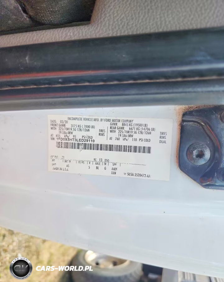 2020 Ford F550 Super Duty VIN:1FD0X5HT3LED29110 - 14