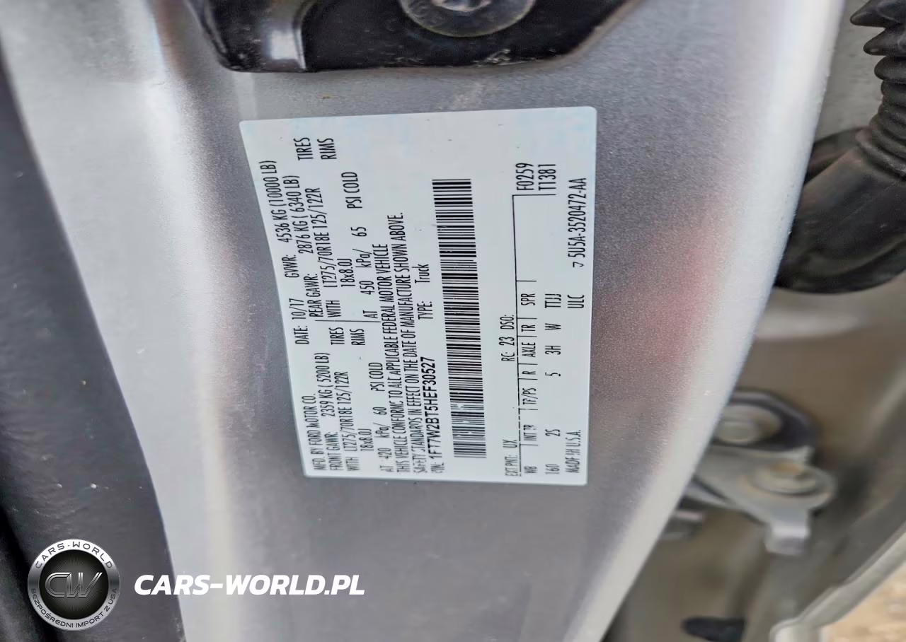 2017 Ford F250 Super Duty VIN:1FT7W2BT5HEF30527 - 12