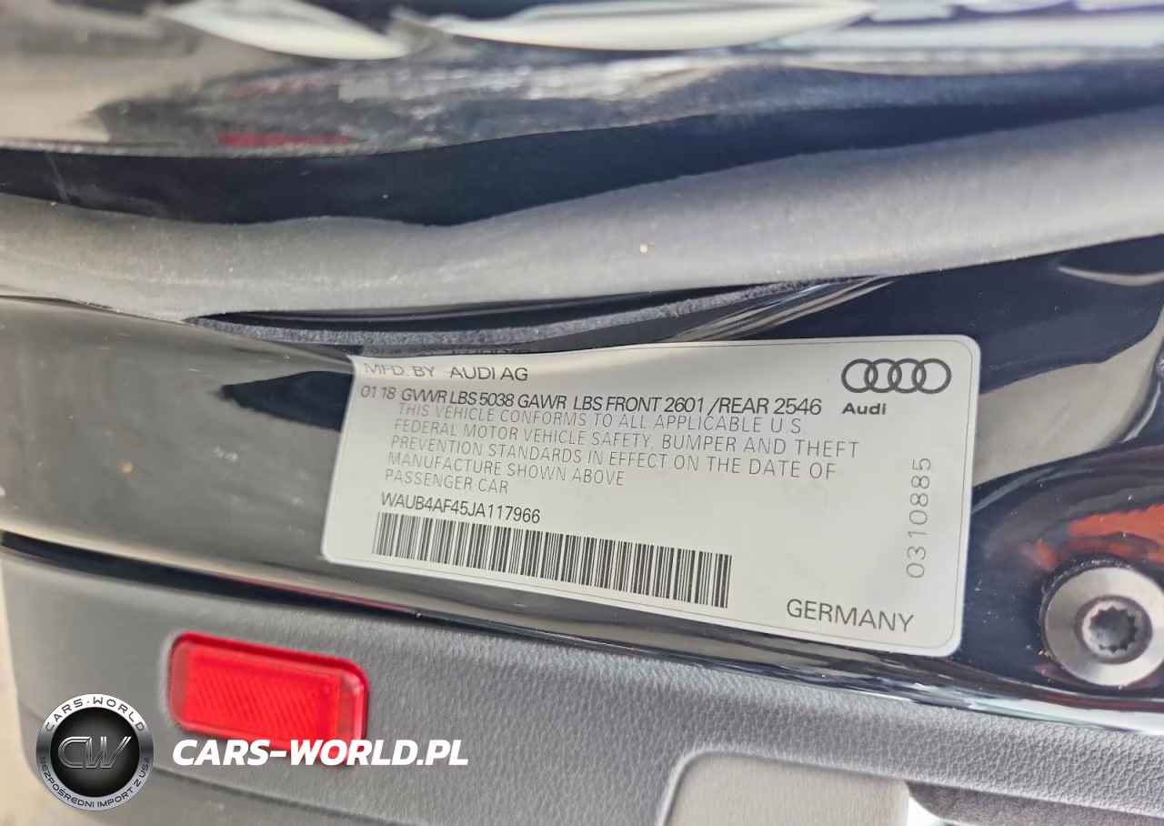 2018 Audi S4 Premium Plus VIN:WAUB4AF45JA117966 - 12