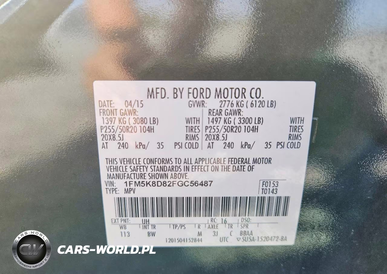 2015 Ford Explorer Xlt VIN:1FM5K8D82FGC56487 - 13