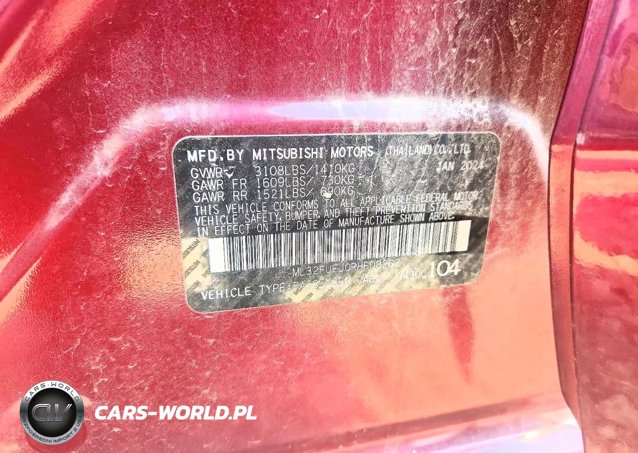 2024 Mitsubishi Mirage G4 Es VIN:ML32FUFJ0RHF08262 - 12