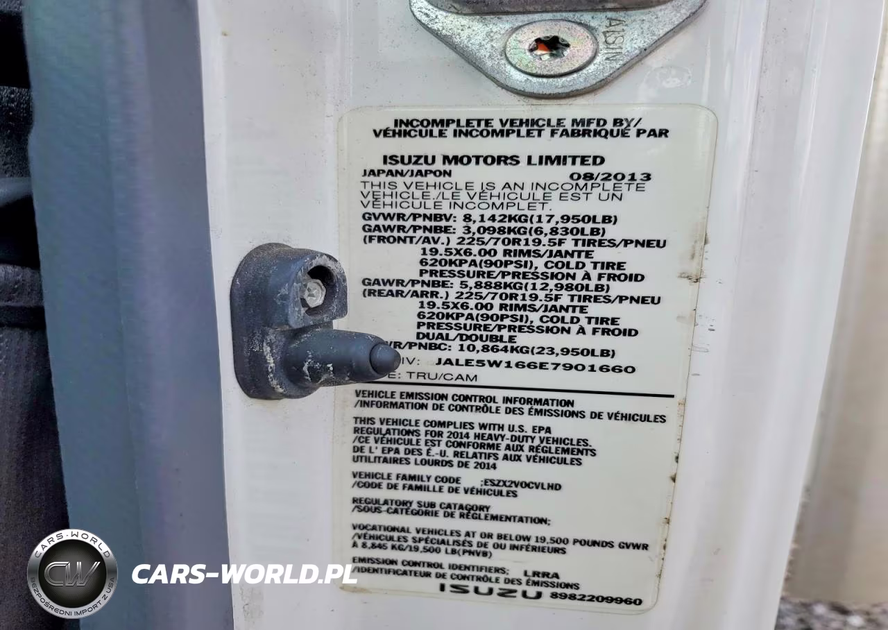 2014 Isuzu Nqr Refrigerated Box Truck VIN:0LDL0T166E7901660 - 13