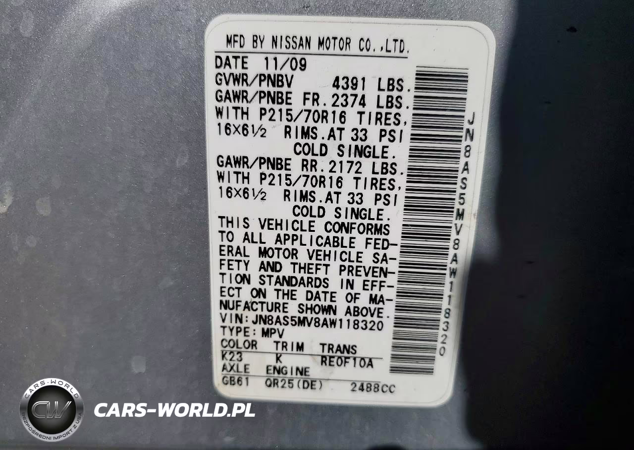 2010 Nissan Rogue S VIN:JN8AS5MV8AW118320 - 13