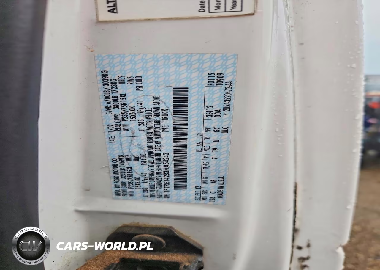 2003 Ford Econoline E150 Van VIN:1FTRE14283HA54243 - 14