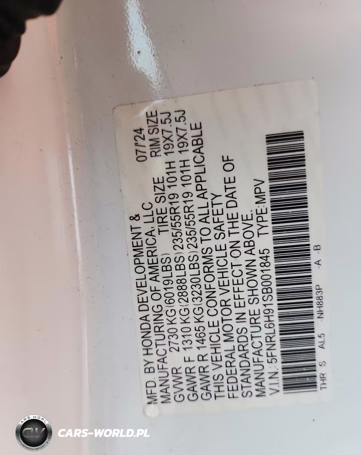 2025 Honda Odyssey Elite VIN:5FNRL6H91SB001845 - 13