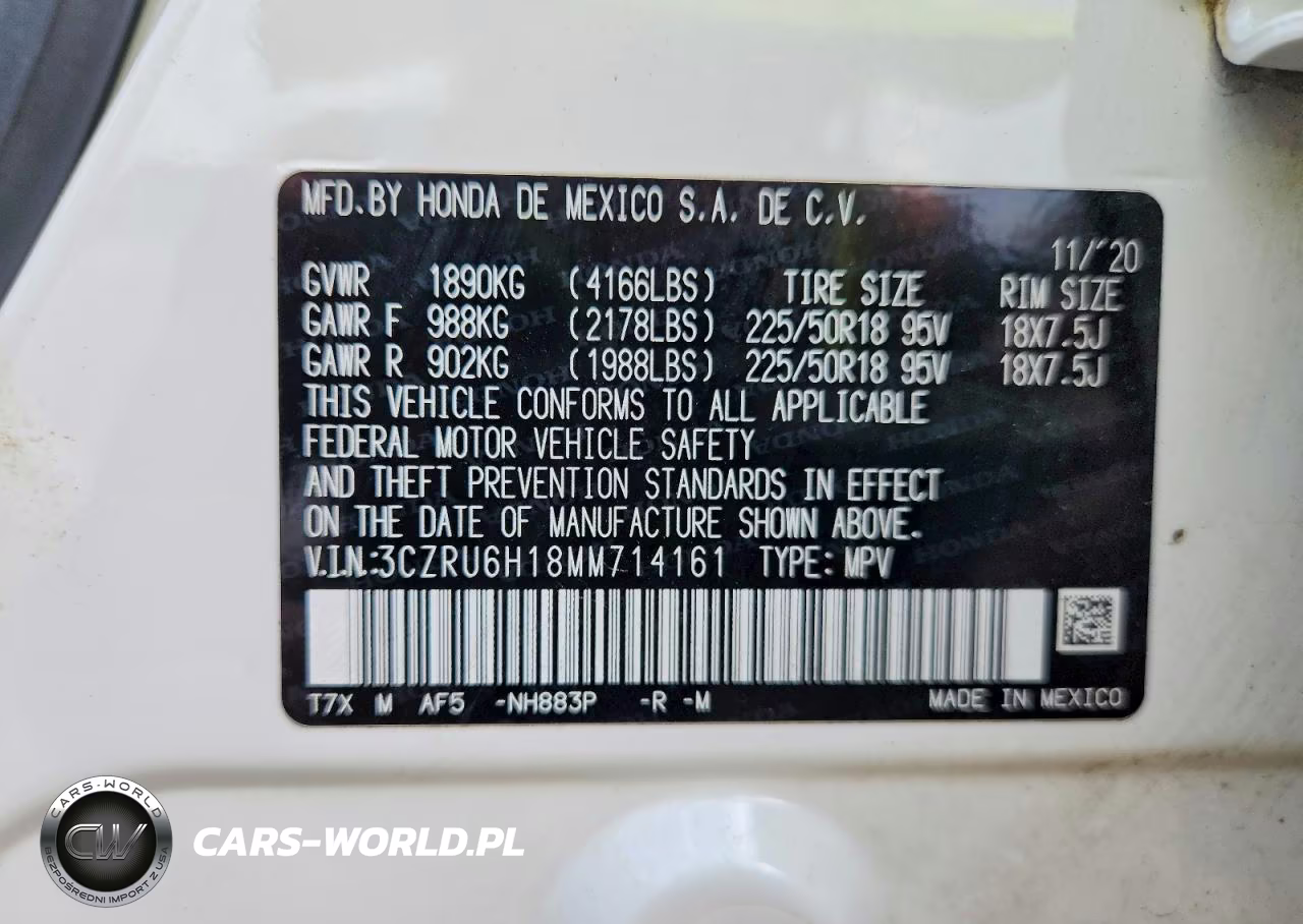 2021 Honda Hr-V Sport VIN:3CZRU6H18MM714161 - 13