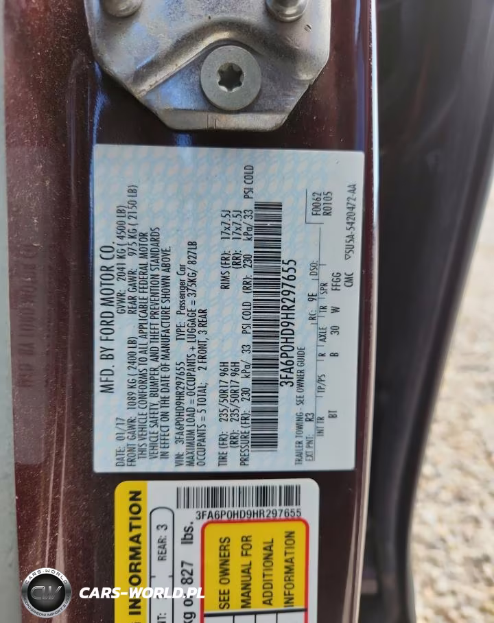 2017 Ford Fusion Se VIN:3FA6P0HD9HR297655 - 13