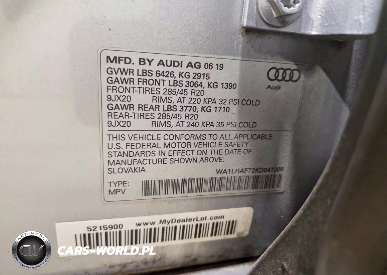 2019 Audi Q7 Premium Plus VIN:WA1LHAF72KD047309 - 13