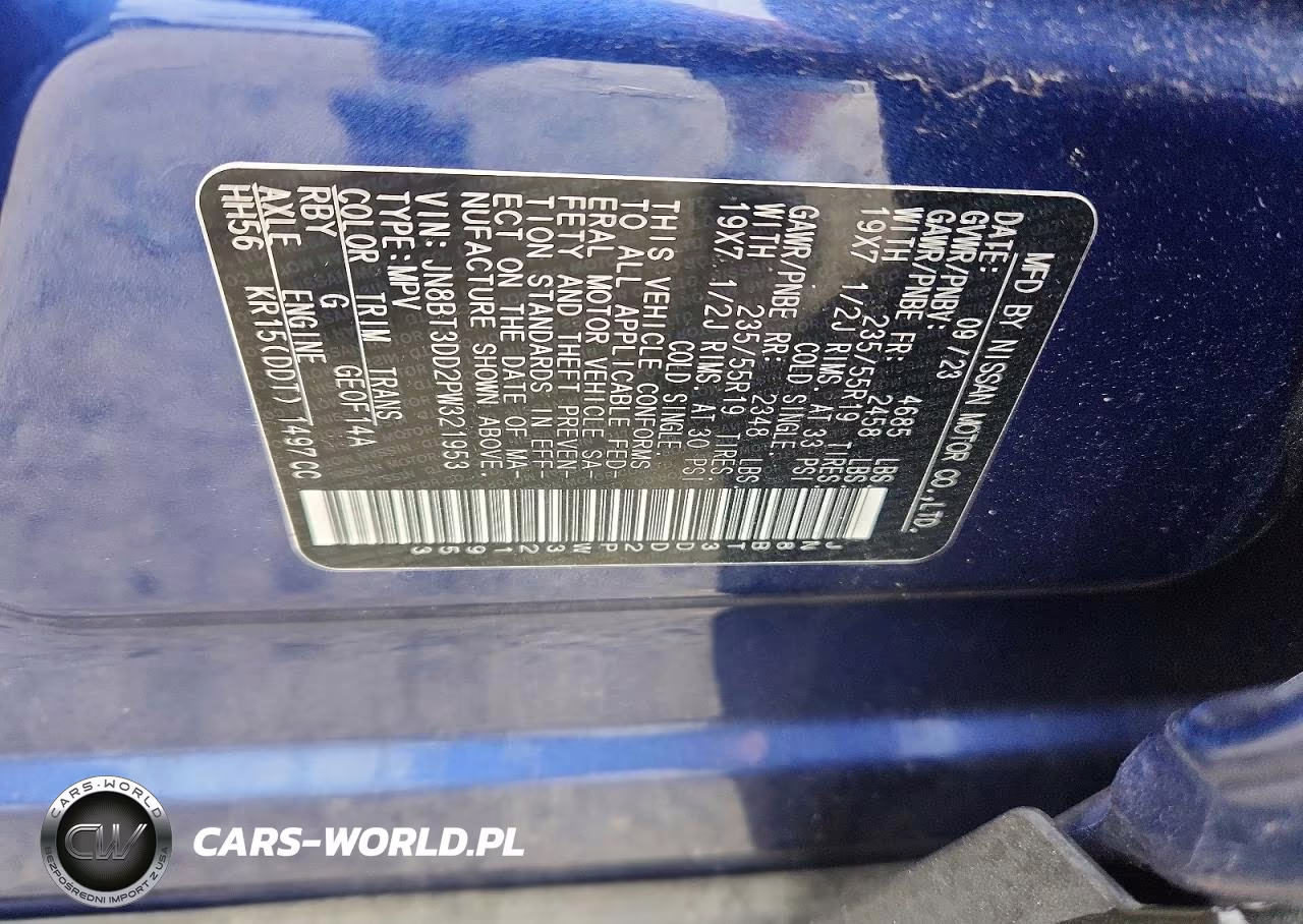 2023 Nissan Rogue Platinum VIN:JN8BT3DD2PW321953 - 13