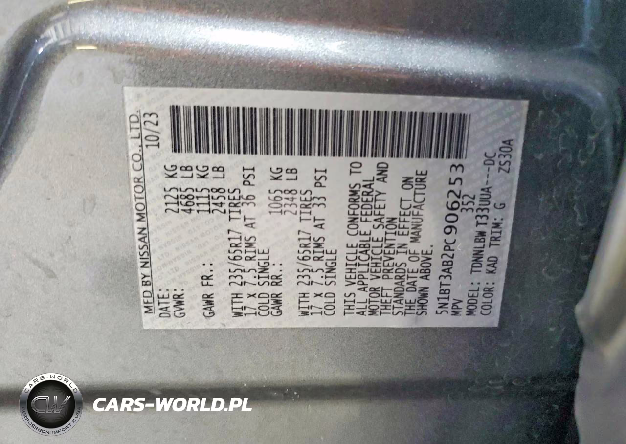 2023 Nissan Rogue S VIN:5N1BT3AB2PC906253 - 13