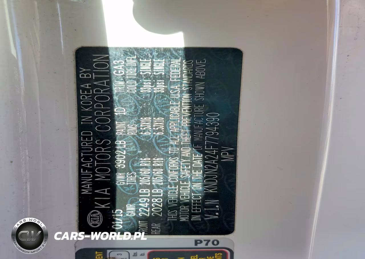 2015 Kia Soul Base VIN:KNDJN2A24F7794390 - 12