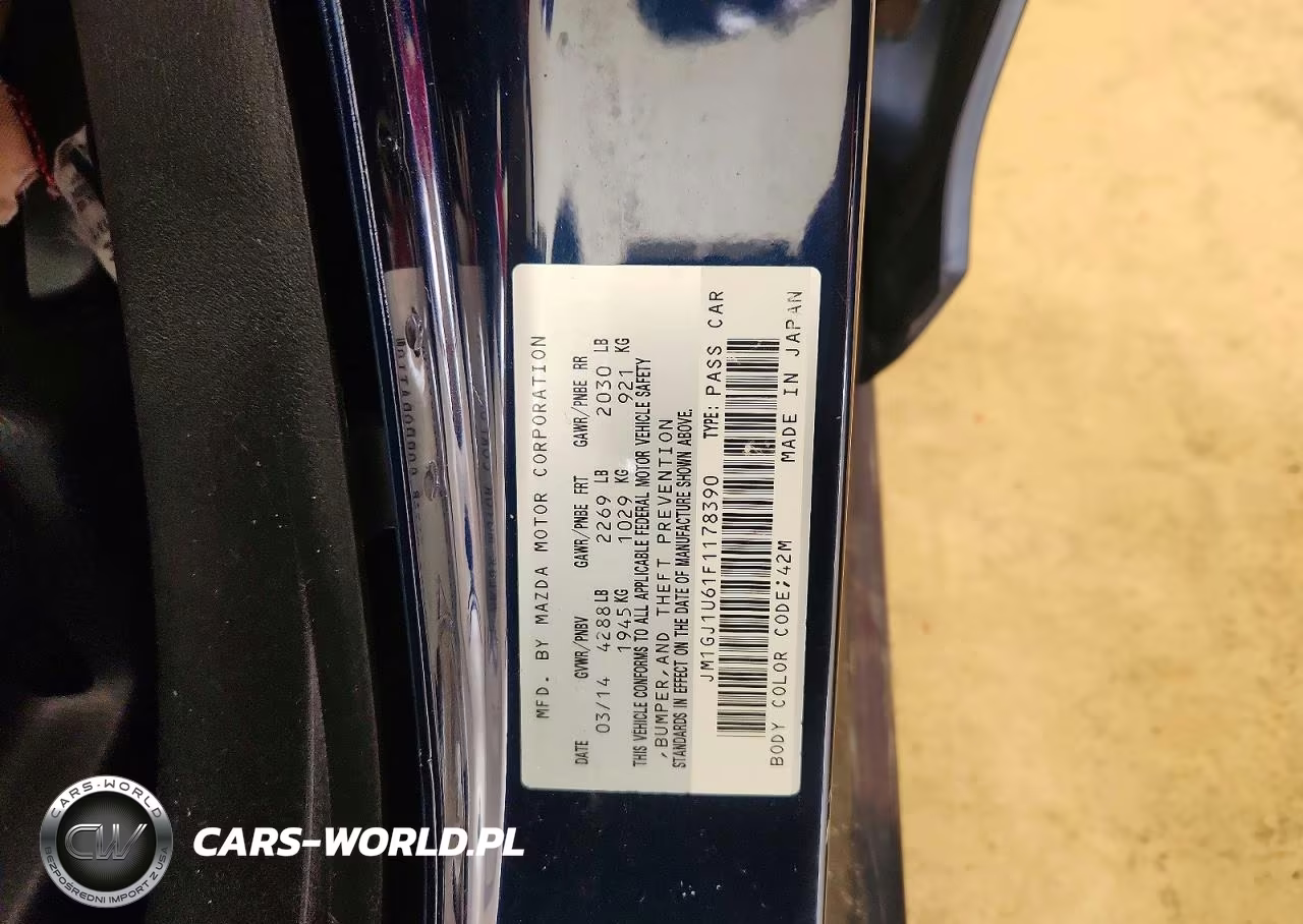 2015 Mazda 6 Sport VIN:JM1GJ1U61F1178390 - 12