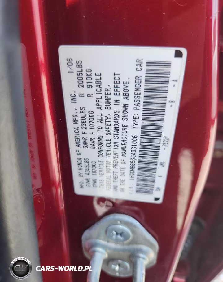 2006 Honda Accord Ex VIN:1HGCM66566A031006 - 13