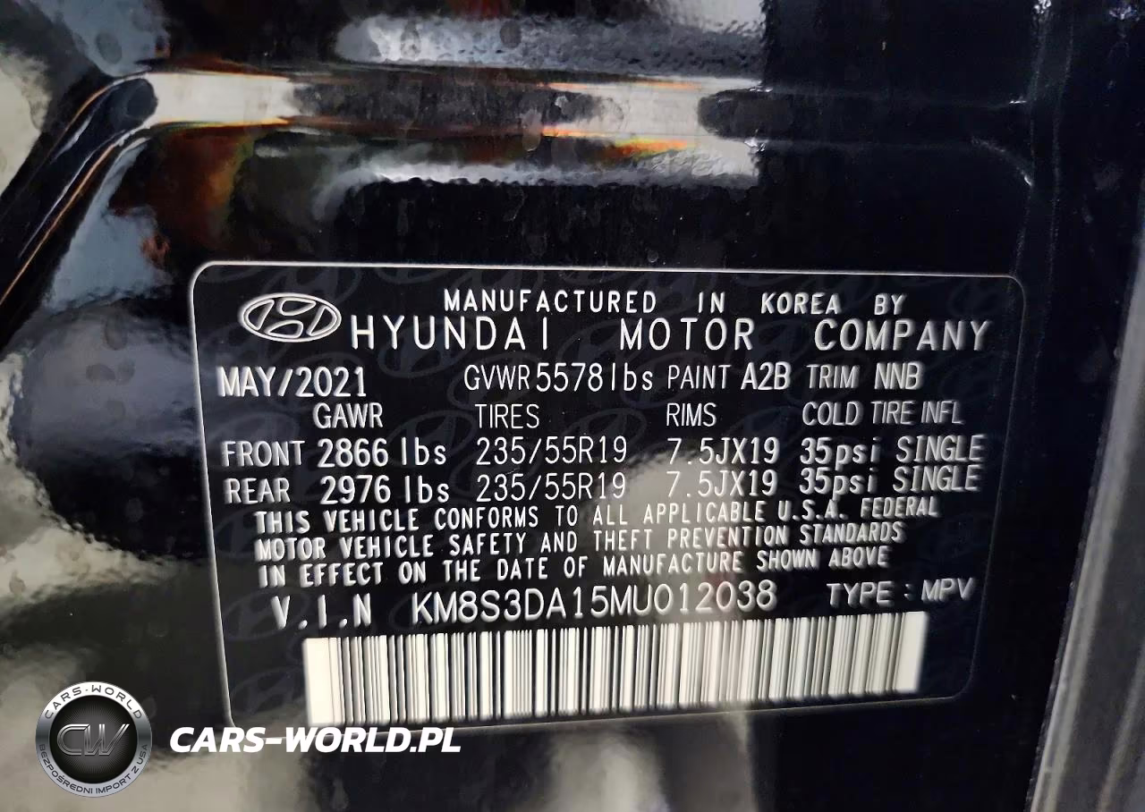2021 Hyundai Santa Fe Sel Premium VIN:KM8S3DA15MU012038 - 14