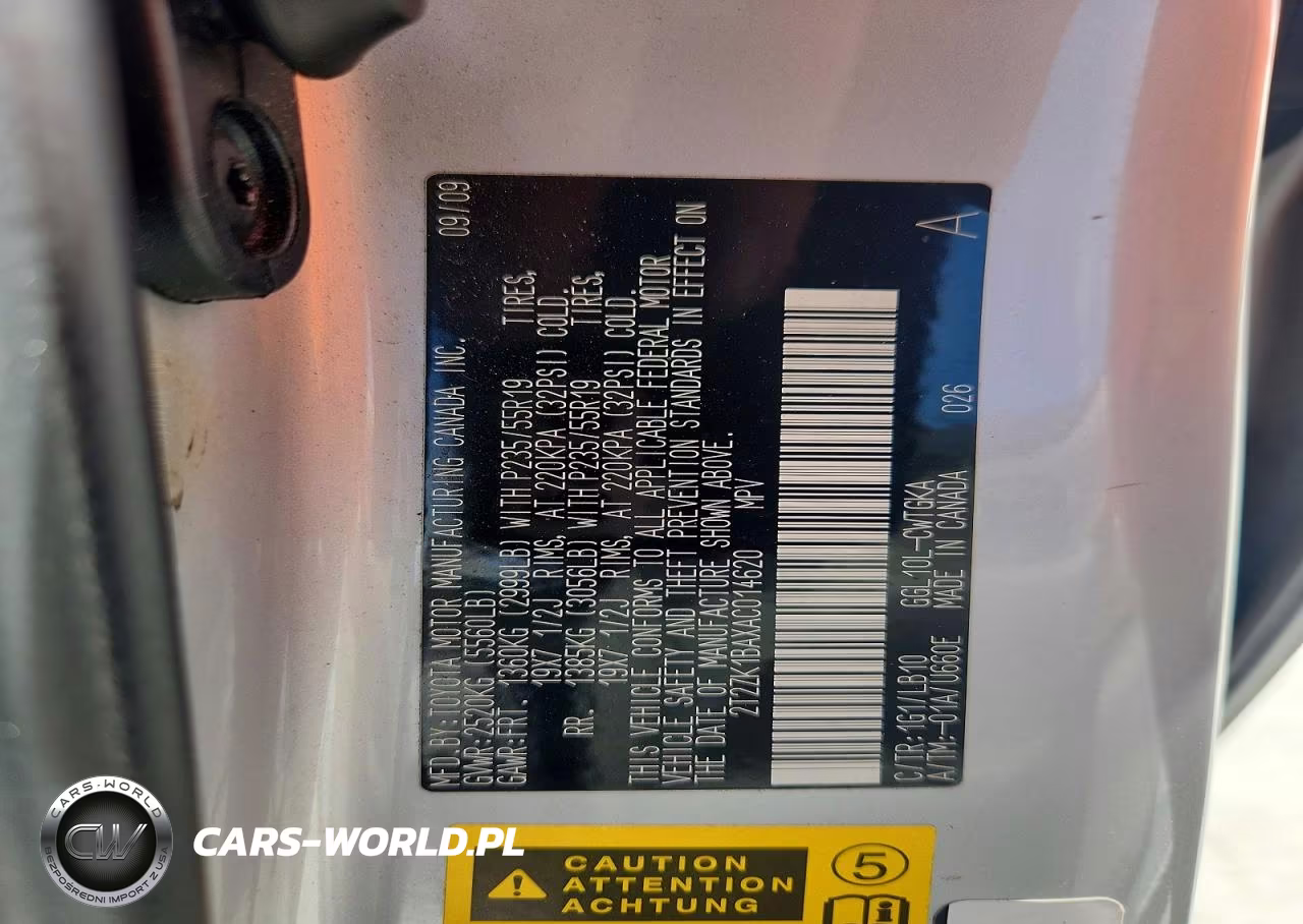 2010 Lexus Rx 350 VIN:2T2ZK1BAXAC014620 - 13