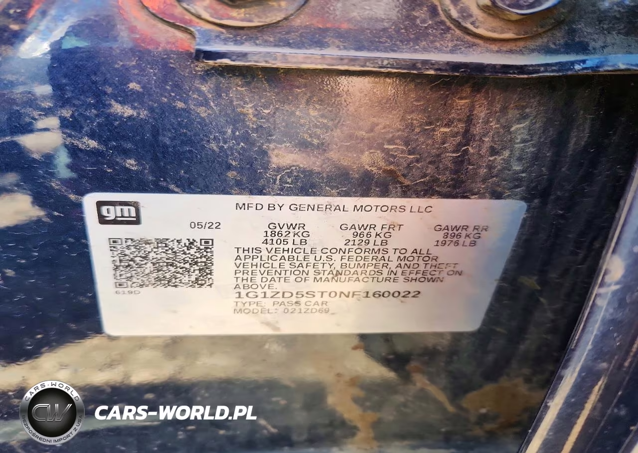 2022 Chevrolet Malibu Lt VIN:1G1ZD5ST0NF160022 - 13