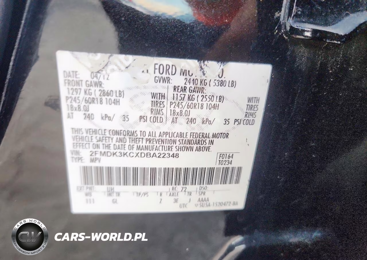 2013 Ford Edge Limited VIN:2FMDK3KCXDBA22348 - 13