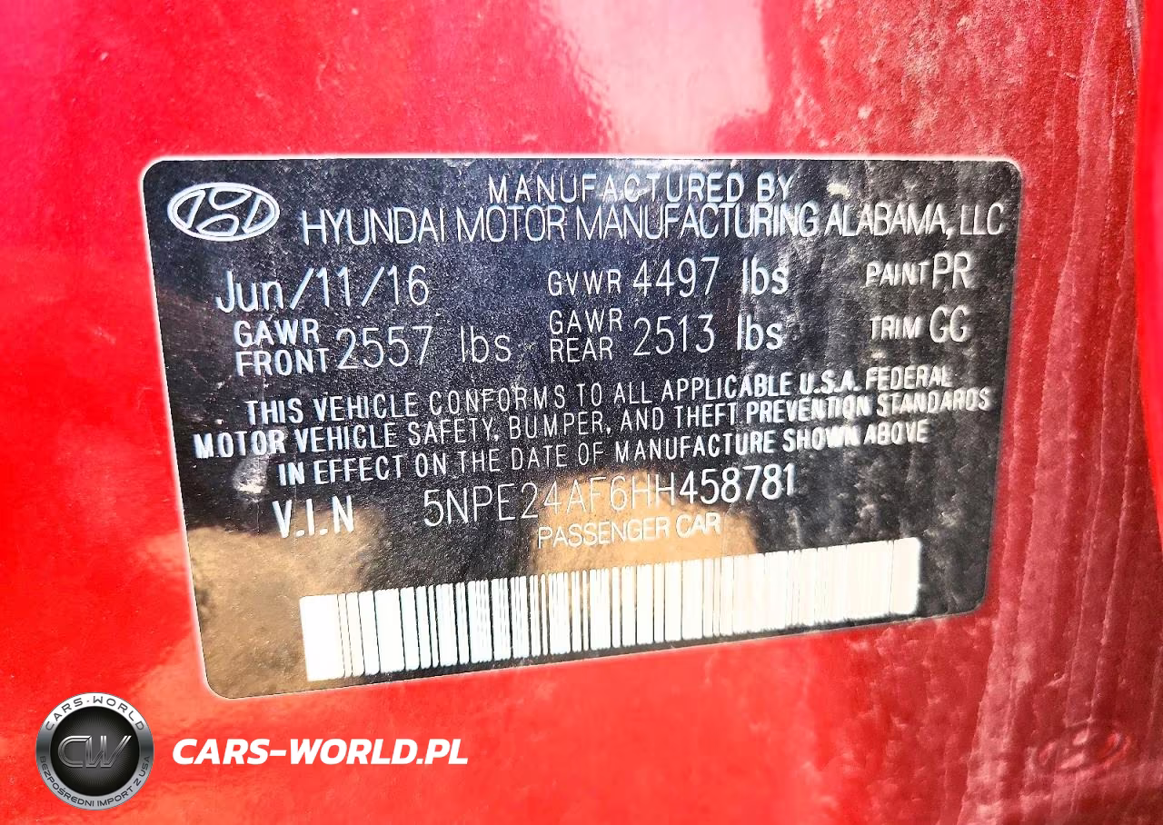 2017 Hyundai Sonata Se VIN:5NPE24AF6HH458781 - 12