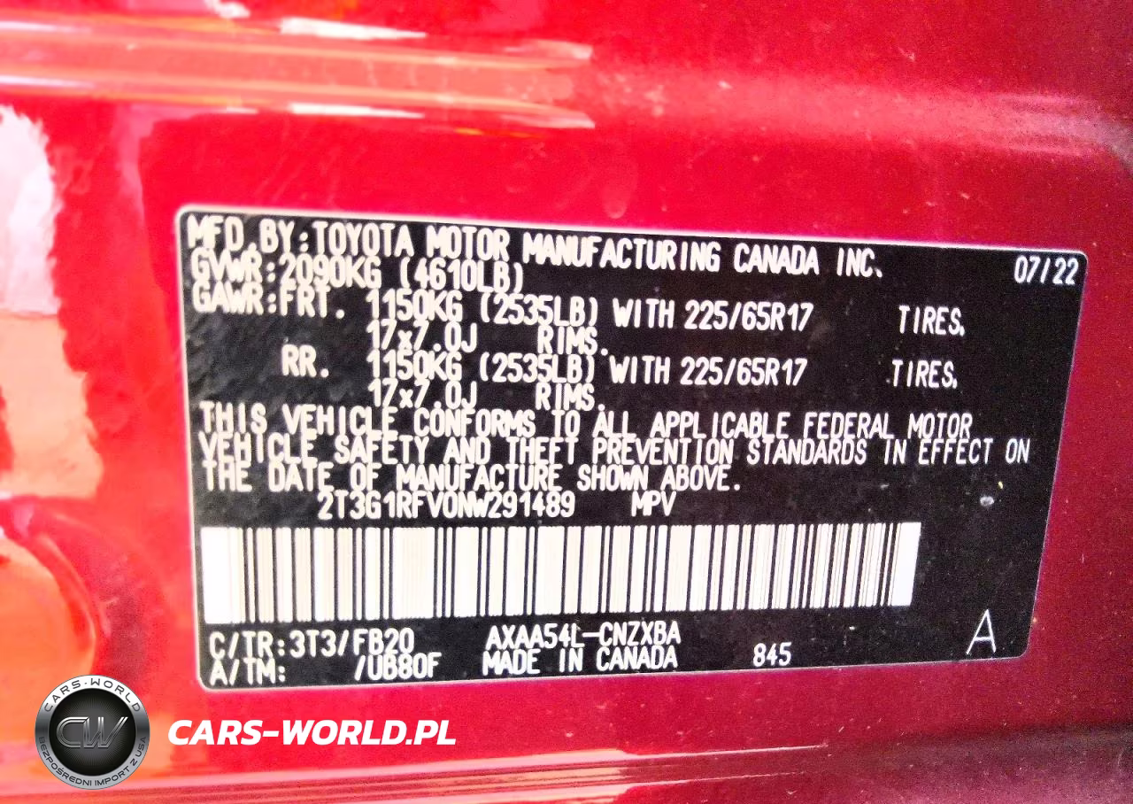 2022 Toyota Rav4 Le VIN:2T3G1RFV0NW291489 - 13