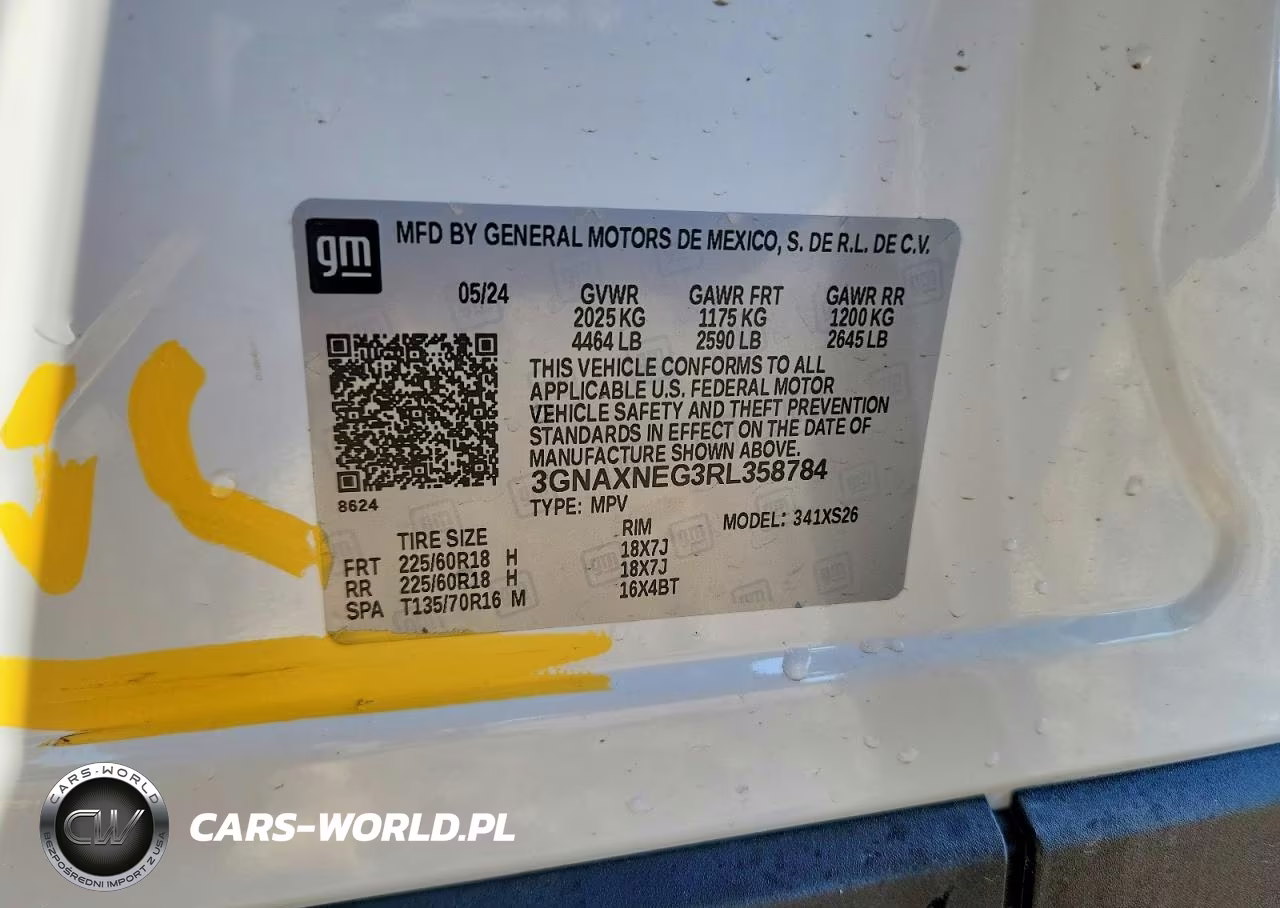 2024 Chevrolet Equinox Premier VIN:3GNAXNEG3RL358784 - 14