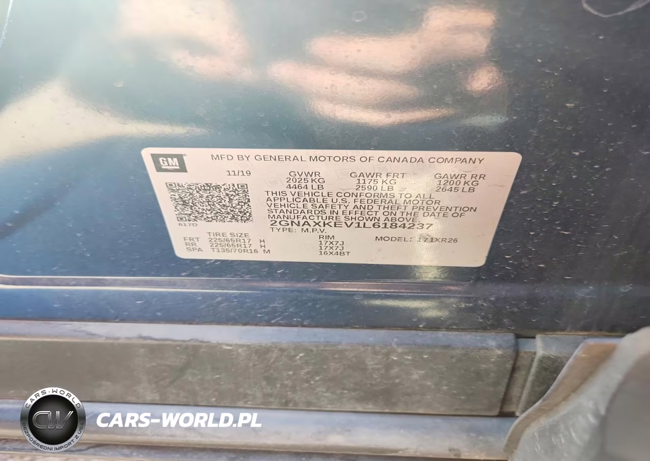 2020 Chevrolet Equinox Lt VIN:2GNAXKEV1L6184237 - 12