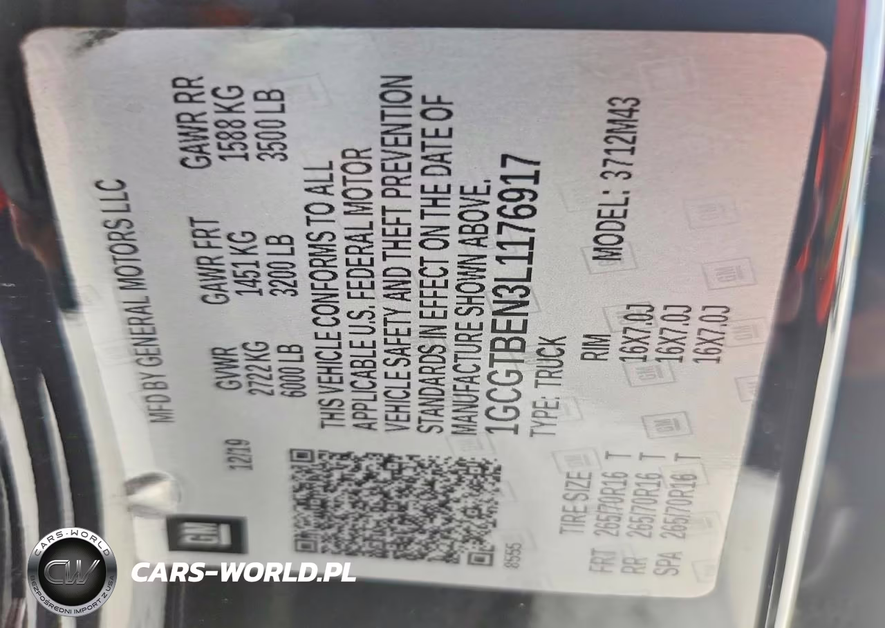 2019 Chevrolet 1500 Extended Cab 14 VIN:1GCGTBEN3L1176917 - 12