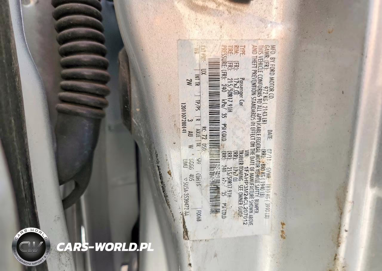 2012 Ford Focus Sel VIN:1FAHP3M24CL207012 - 12