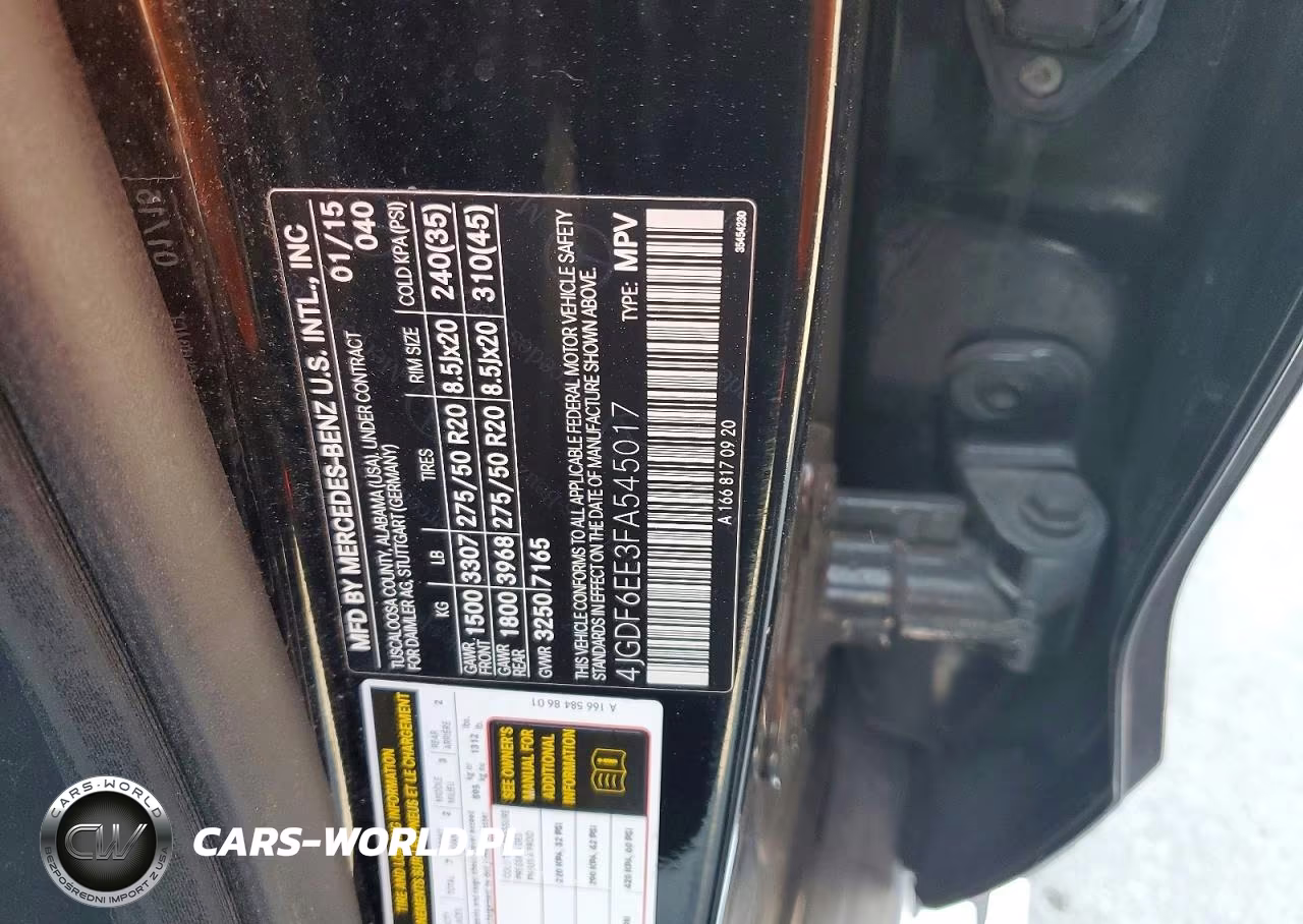 2015 Mercedes-Benz Gl 450 4Matic VIN:4JGDF6EE3FA545017 - 13