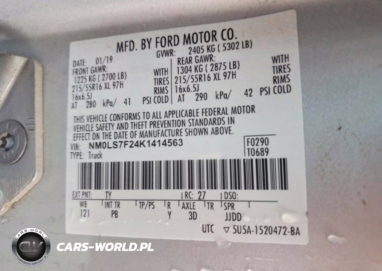 2019 Ford Transit Connect Xlt VIN:NM0LS7F24K1414563 - 13