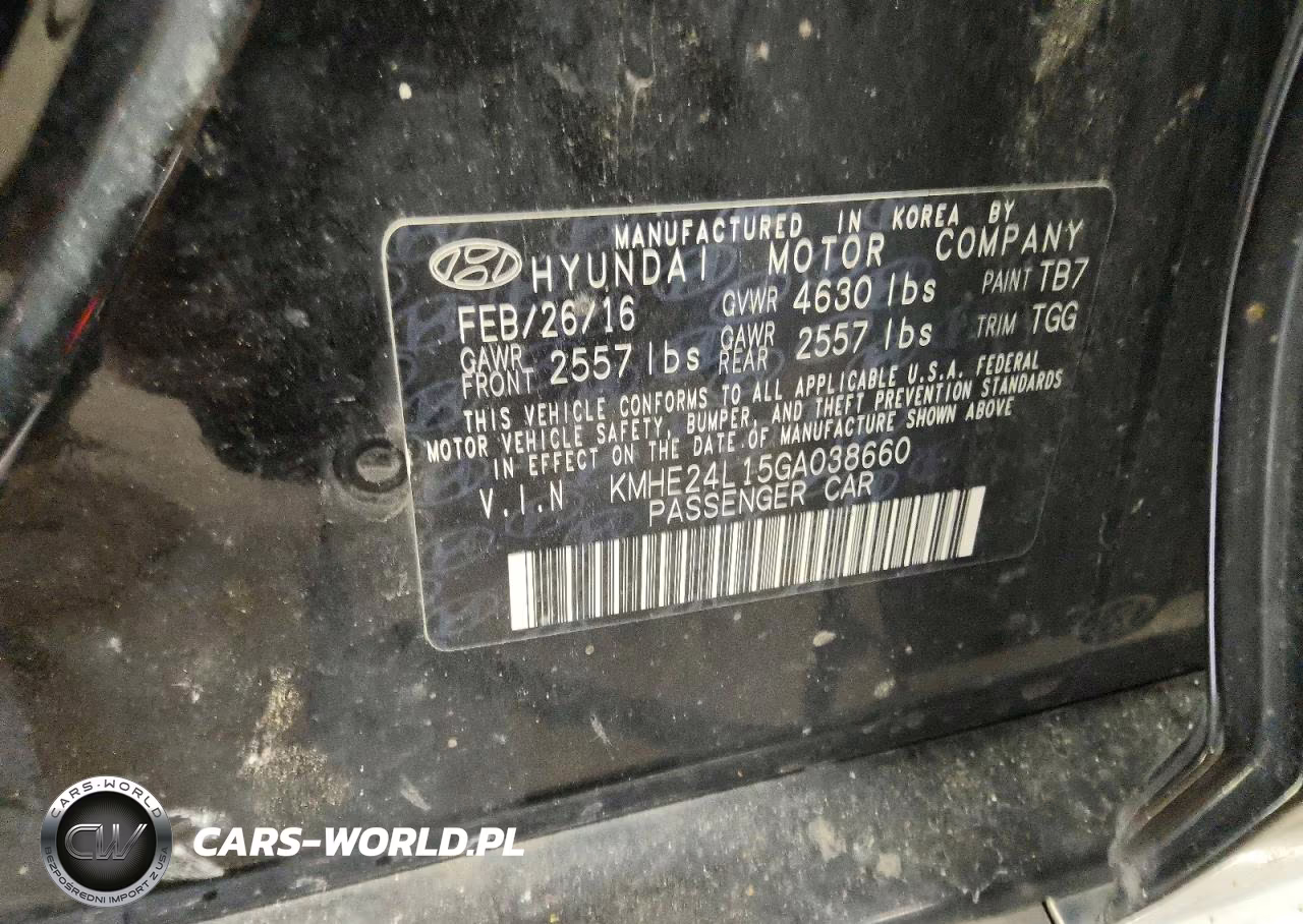 2016 Hyundai Sonata Hybrid Se VIN:KMHE24L15GA038660 - 12